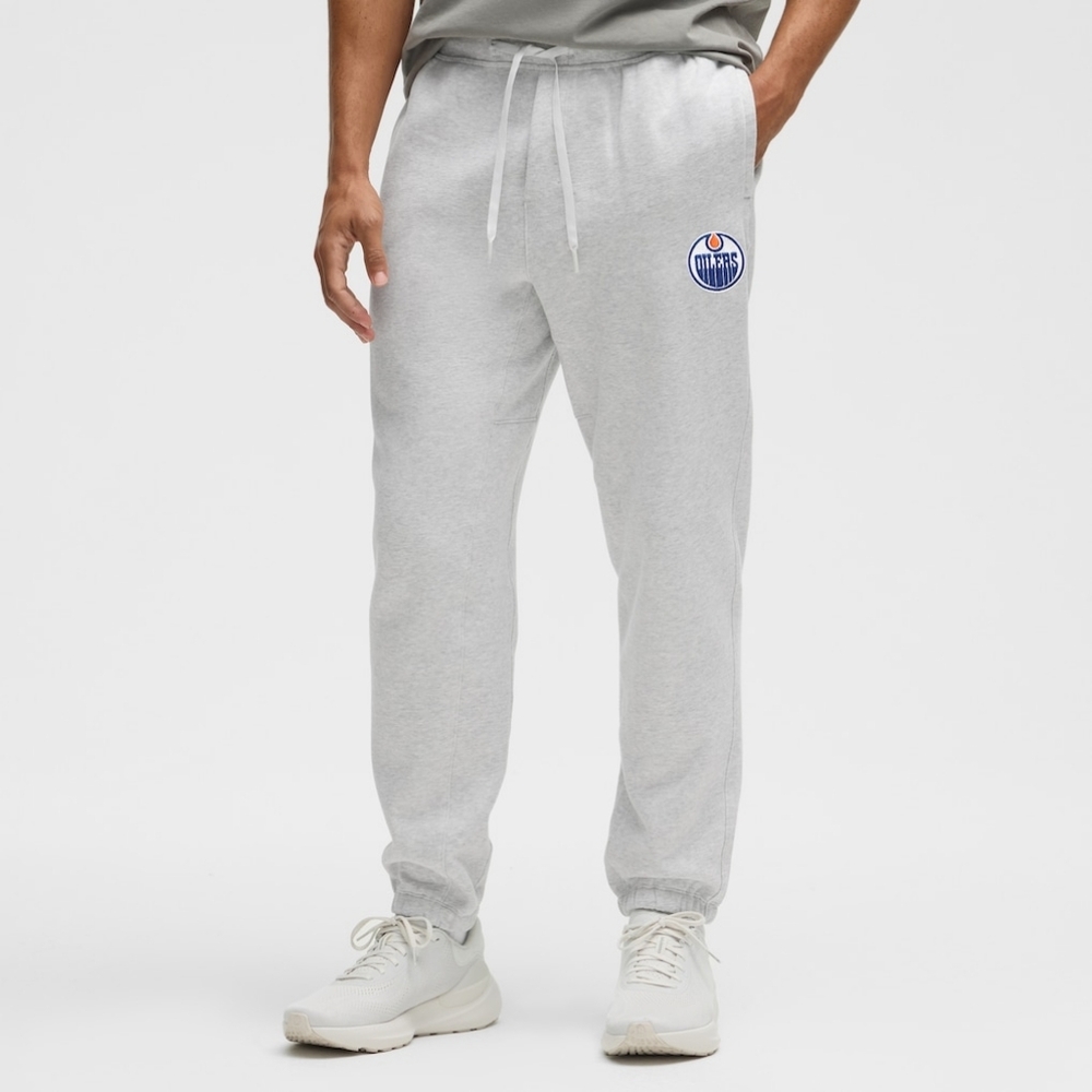 Lululemon Edmonton Oilers Heathered Core Ultra Light Grey Steady Joggers